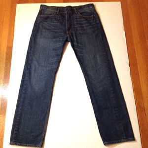 VTG Levis 505 Jeans Men 38x34 Dark Wash Straight Relaxed Fit 90s Y2K Made Mexico